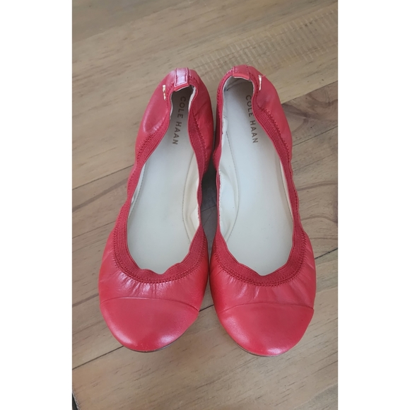Cole Haan Shoes - Cole Haan Red Elbridge Ballet Flats